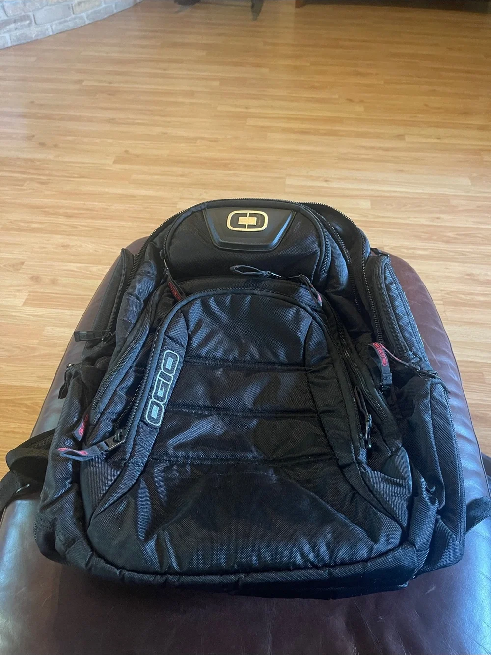 OGIO renegade Black Backpack with Subtle Red Accents